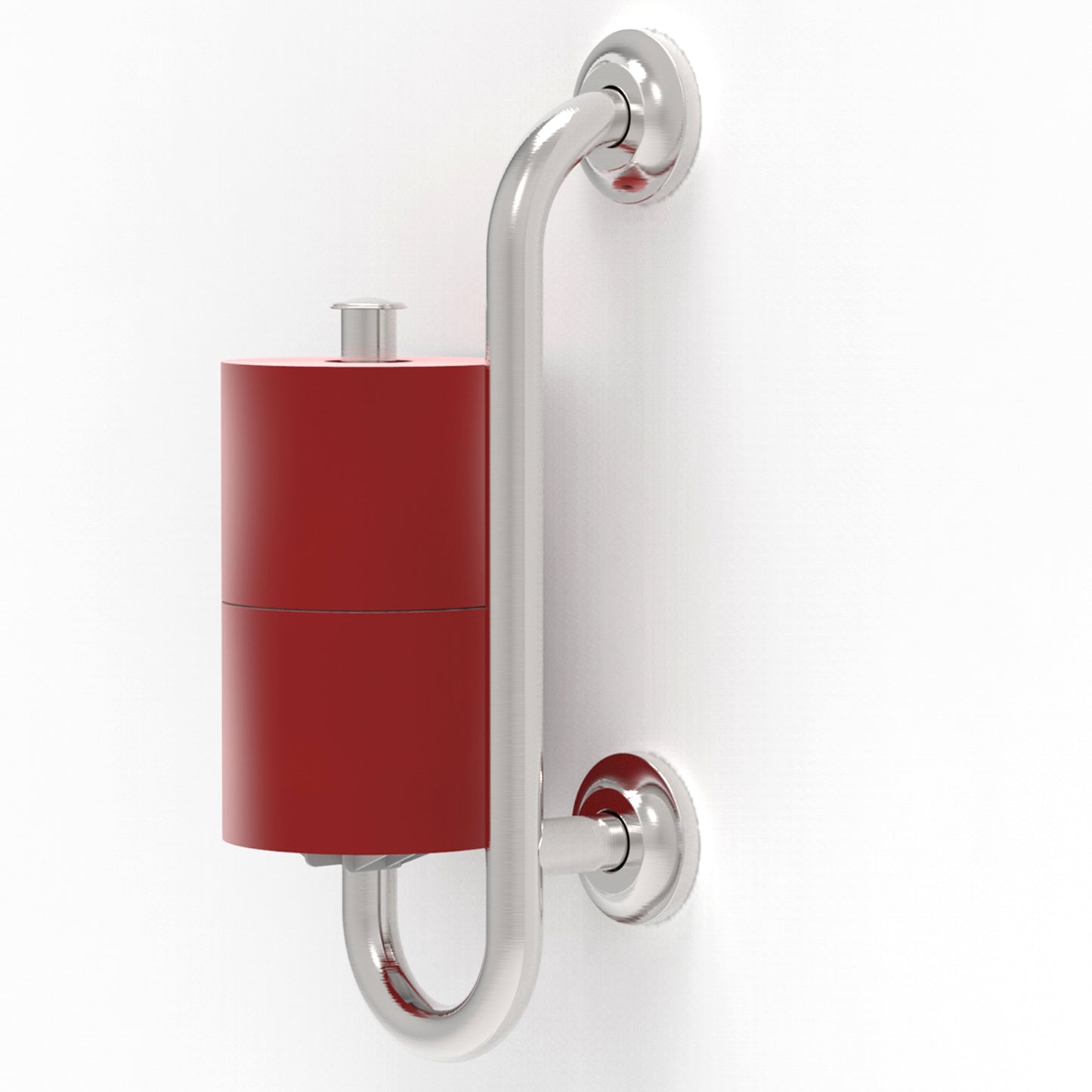 Grab Bar with Toilet Paper Holder (for 2 Mega Rolls)