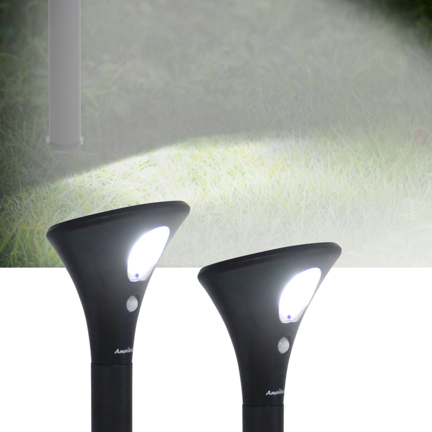 Solar Path Spotlight with Motion Sensor