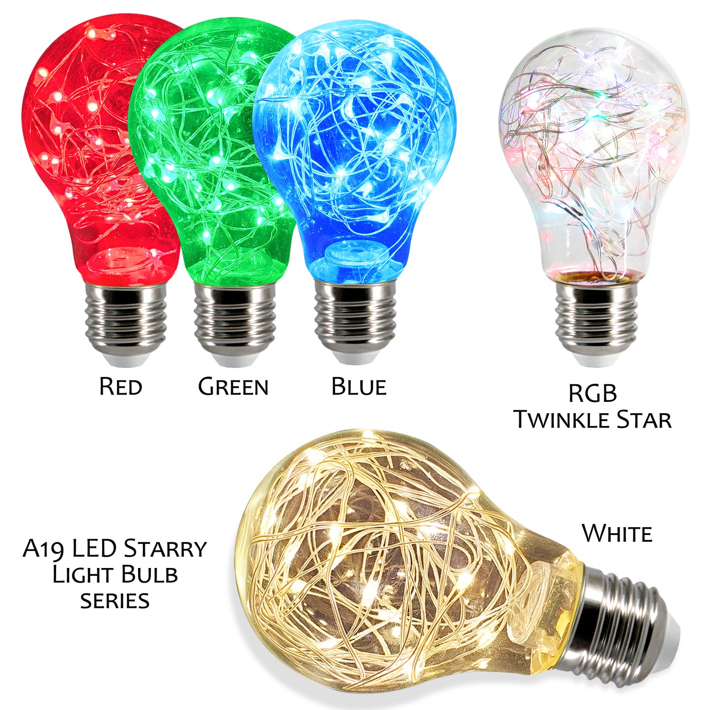 Decorative Fairy Starry LED Bulb (2 Pack)