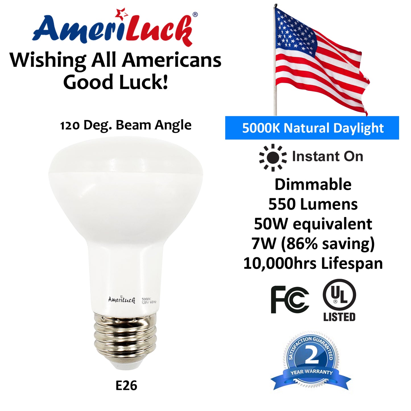 BR20 Flood Light Bulbs (10 Pack Dimmable)