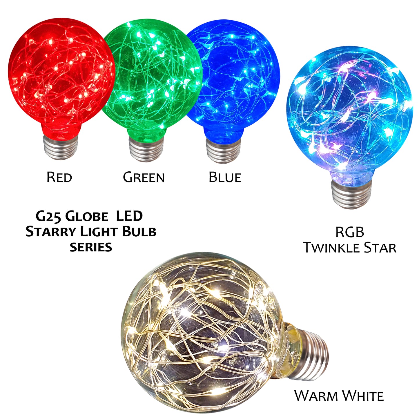 Decorative Fairy Starry LED Bulb (2 Pack)