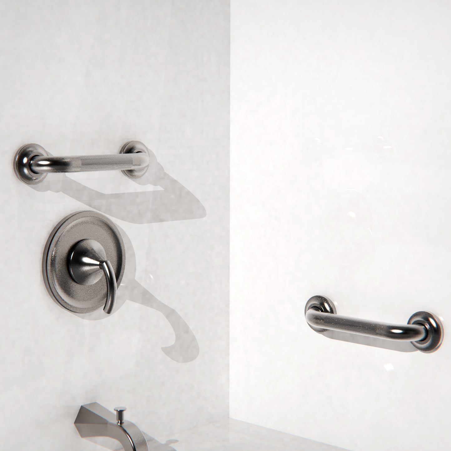 10-inch Knurled Grab Bar