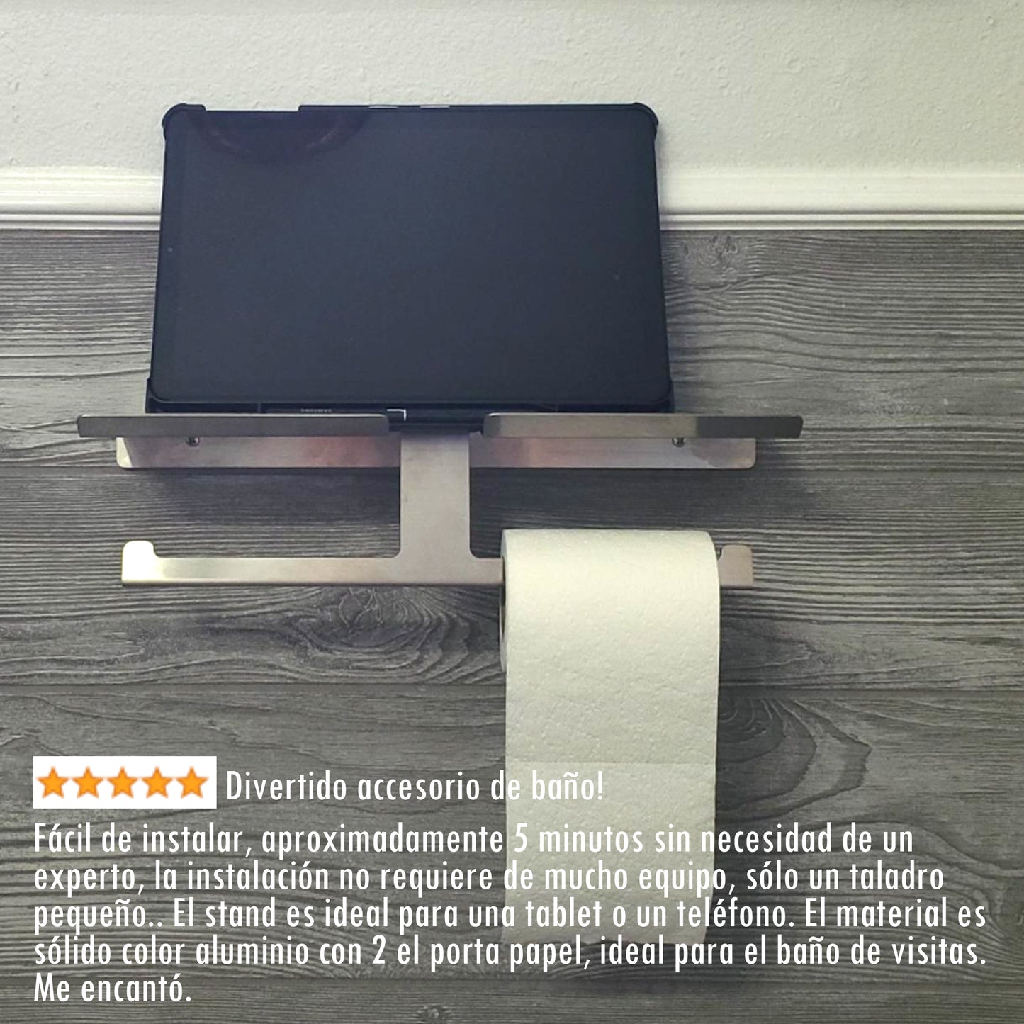 Mega Roll Paper Holder w/ Shelf