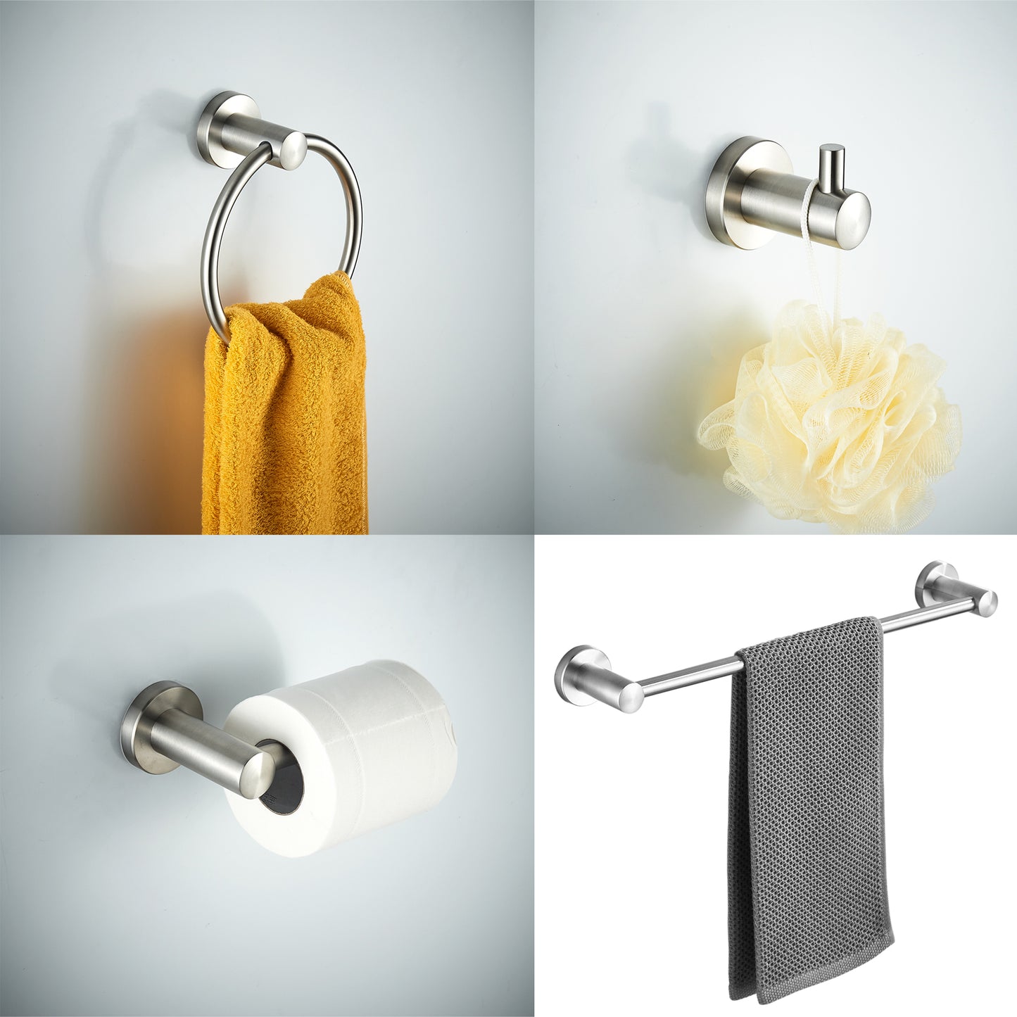 Bathroom Accessories 4-piece Kit