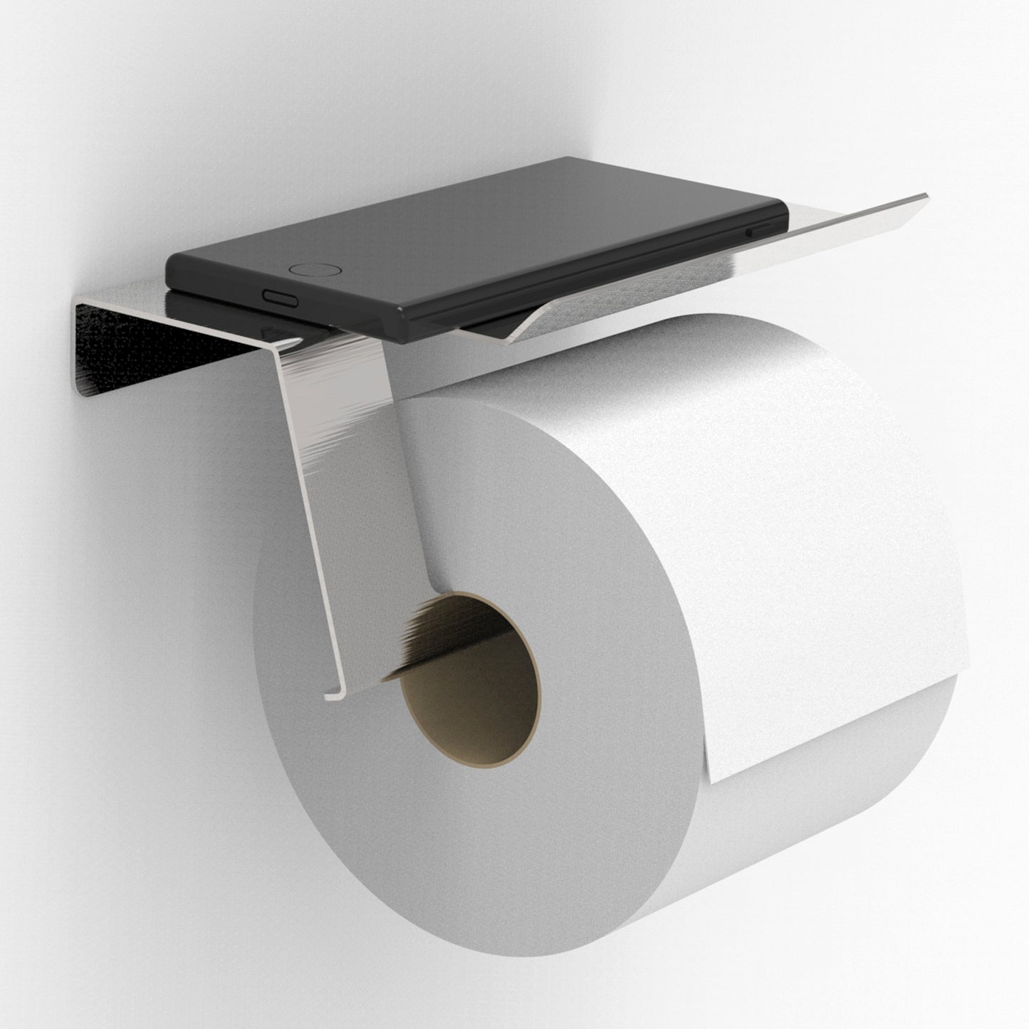 Mega Roll Paper Holder w/ Shelf