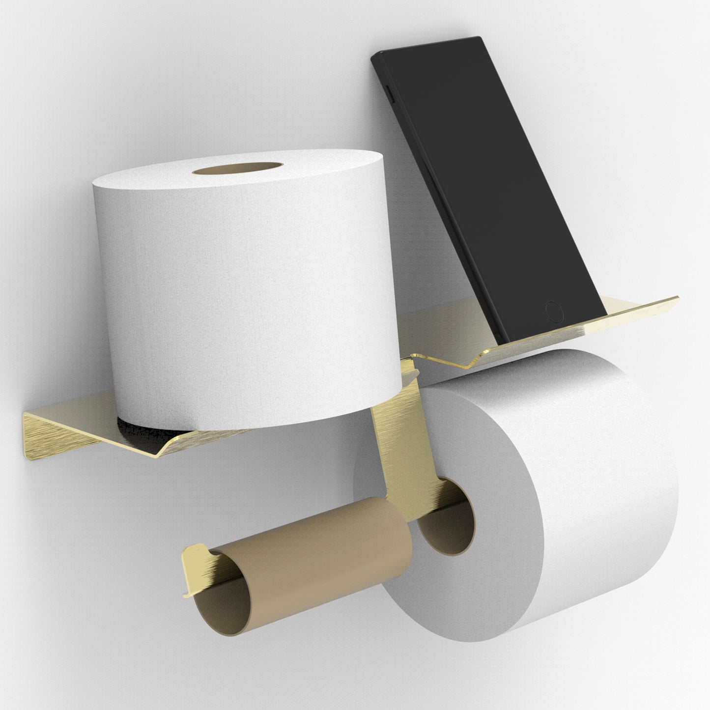 Mega Roll Paper Holder w/ Shelf