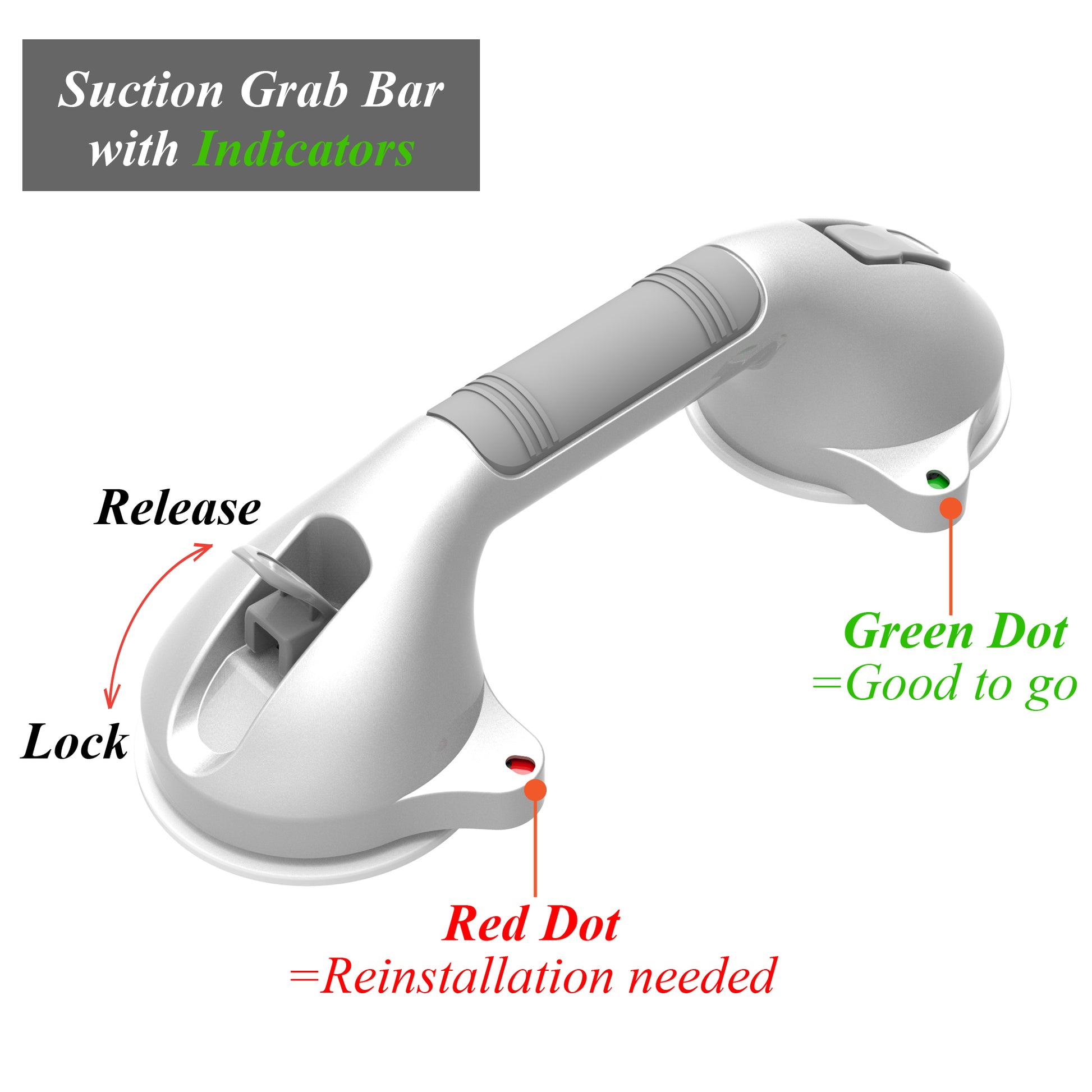 Suction Shower Grab Bars – AmeriLuck