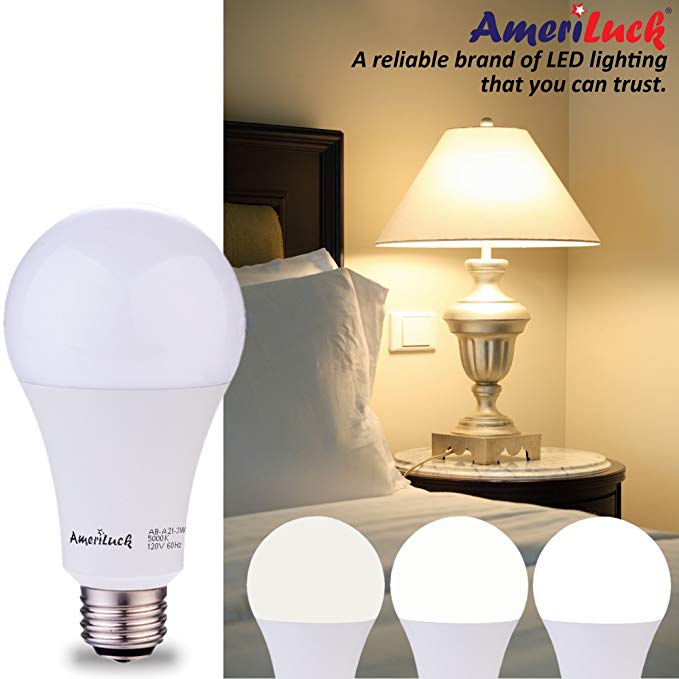 50/100/150W Equivalent A21 LED 3-Way Bulbs (7/14/20W)
