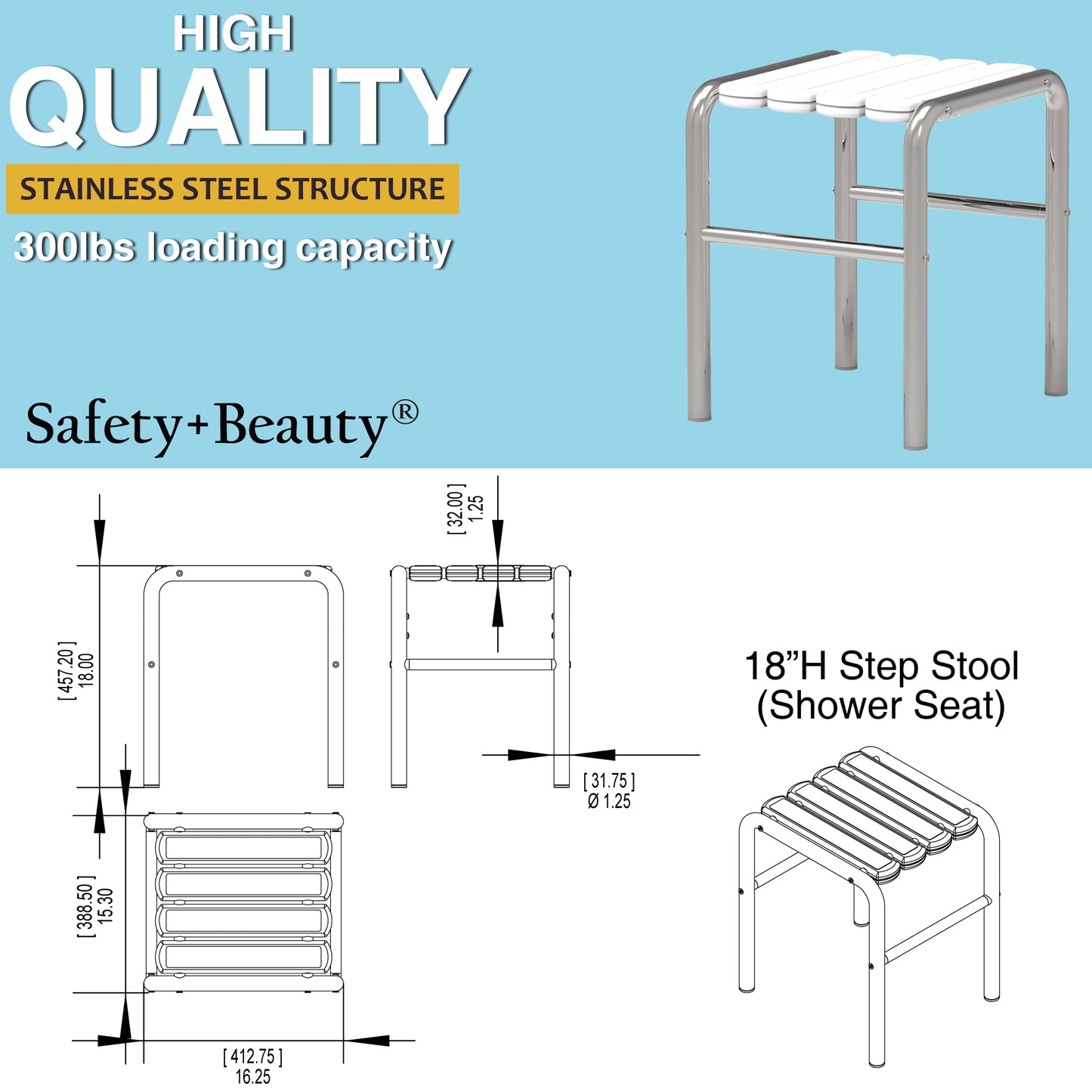 Stainless Steel Step Stool