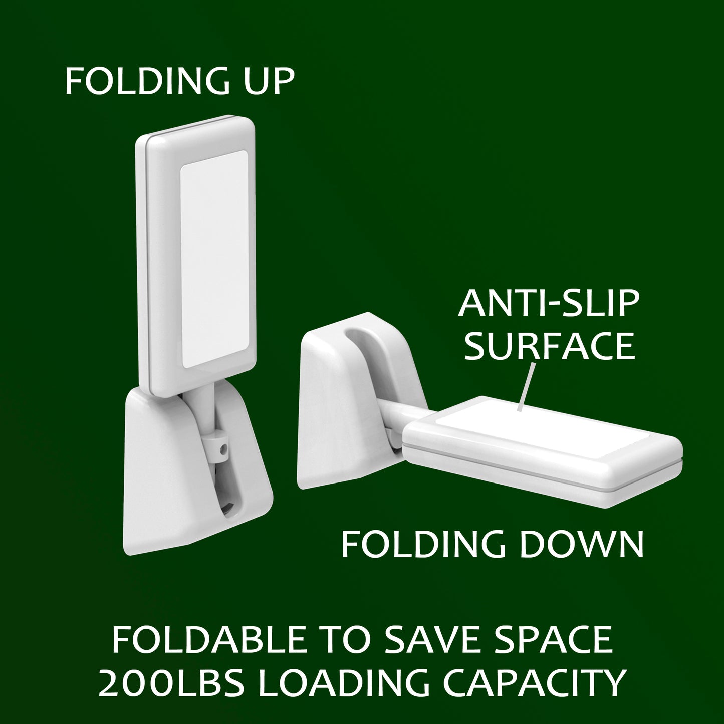 Foldable Shower Wall Foot Rest